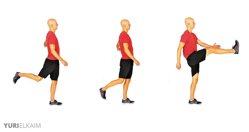 Exercices d'échauffement dynamique - Balançoires de jambes