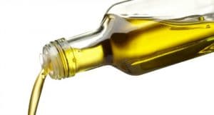 bottle of vegetable oil