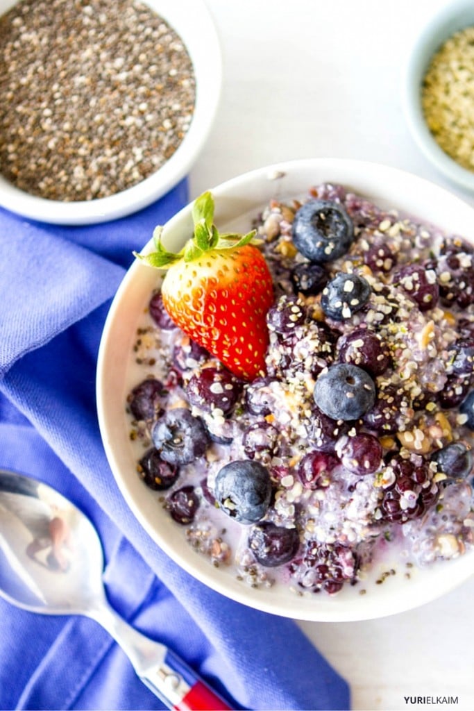 Blueberry Fiber Starter Breakfast Bowl