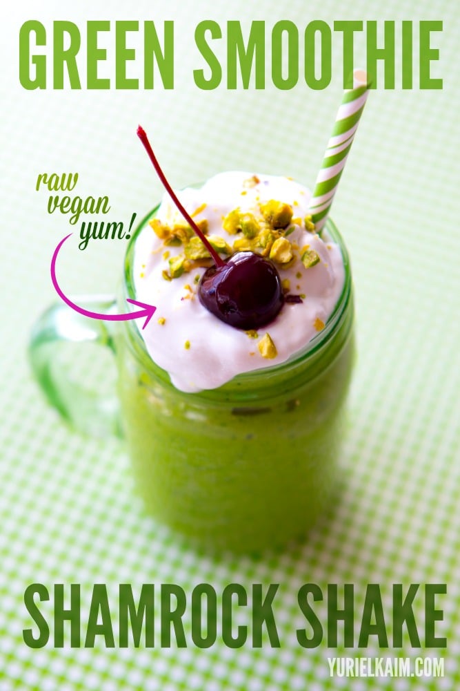 Healthy Shamrock Shake- Vegan, Raw, Paleo....and delicious!