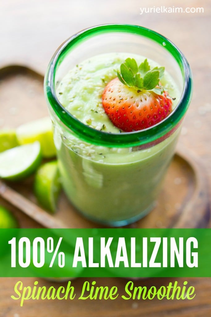 Incredible, Alkalizing Spinach Lime Smoothie- Raw, Vegan, G-Free, Paleo