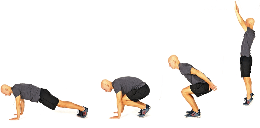 8 No-Equipment Bodyweight Exercises - Burpees