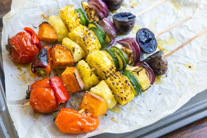 Rainbow Veggie Skewers