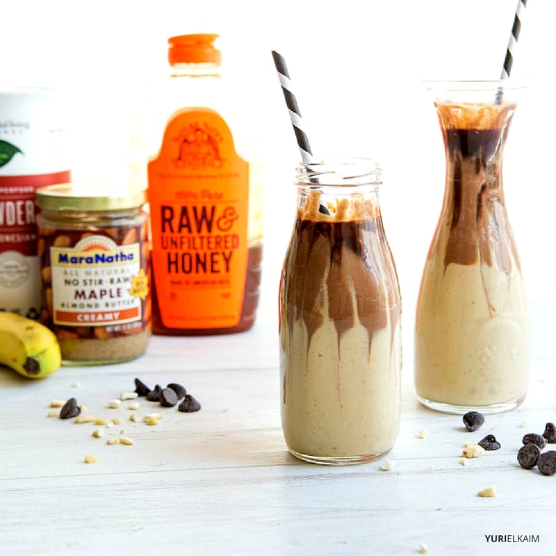 Almond Butter Cup Vegan Protein Smoothie