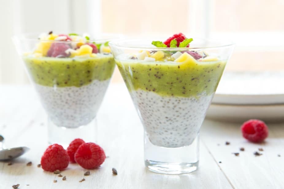 Tropical Chia Seed Pudding Parfait