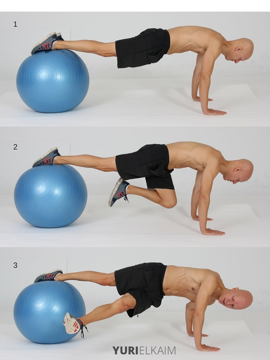 Yoga ball is perfect for all bodyweight exercises