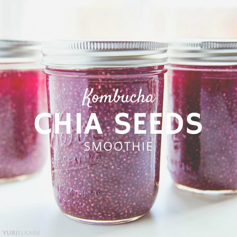 Kombucha Chia Seeds Smoothie