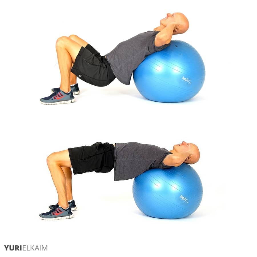 The 14 Best Ab Exercises - Stability Ball Hip Thruster