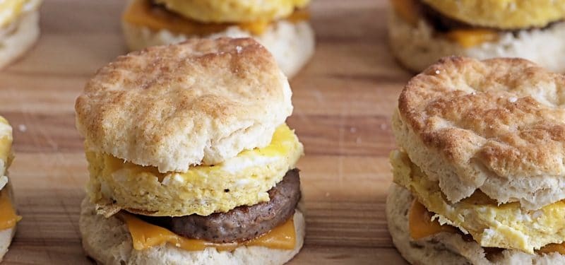 The 7 Worst Breakfast Foods to Eat in the Morning - Sausage Biscuits
