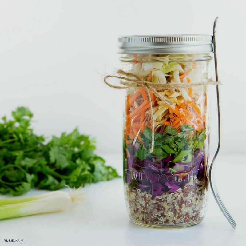 Asian Quinoa Mason Jar Salad