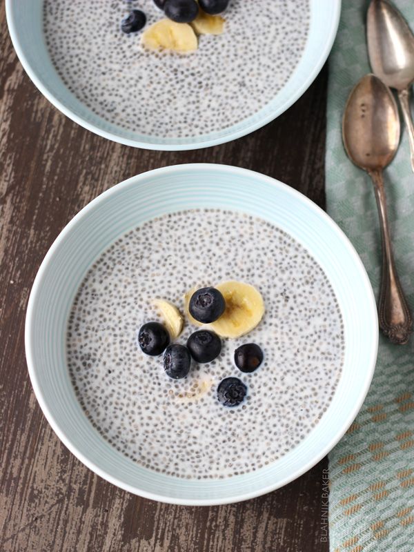 Easy Fiber Rich Blueberry Chia Seed Pudding - Calm Eats