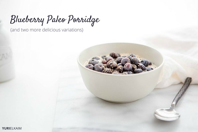 Blueberry Almond Paleo Porridge