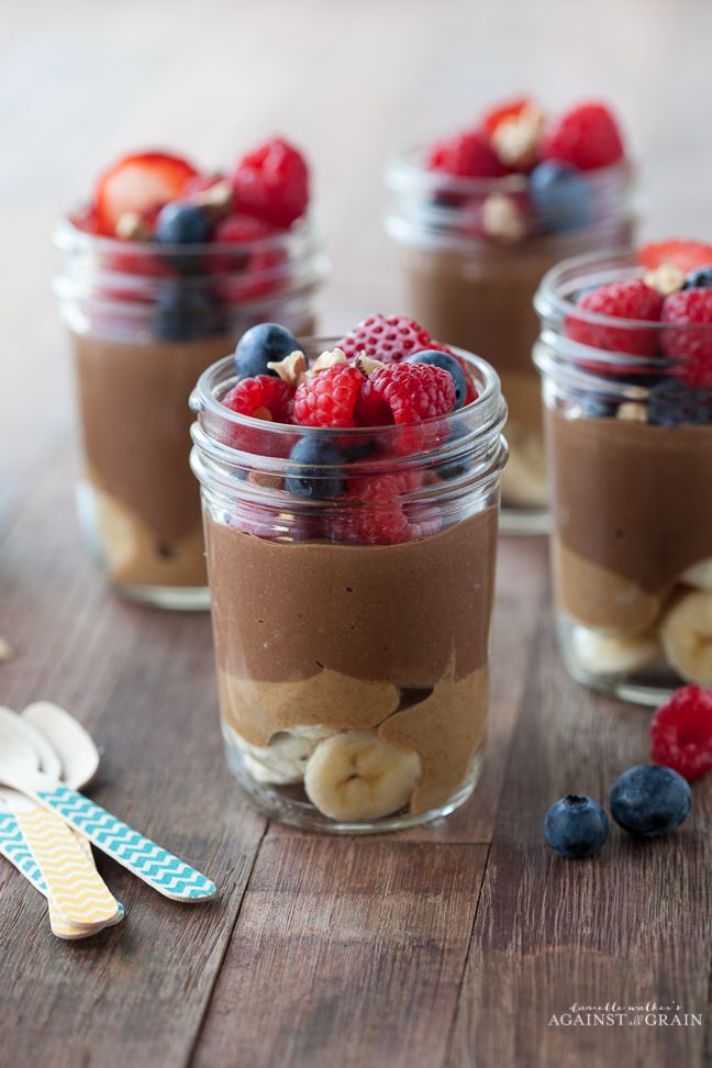 Chia Almond Pudding Parfait - Against All Grain