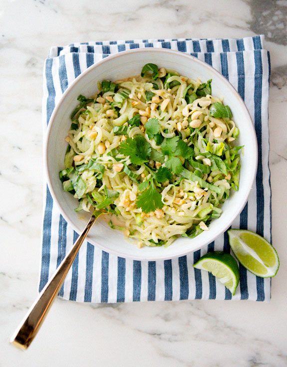 Cucumber Noodles With Peanut Sauce - A House in the Hills