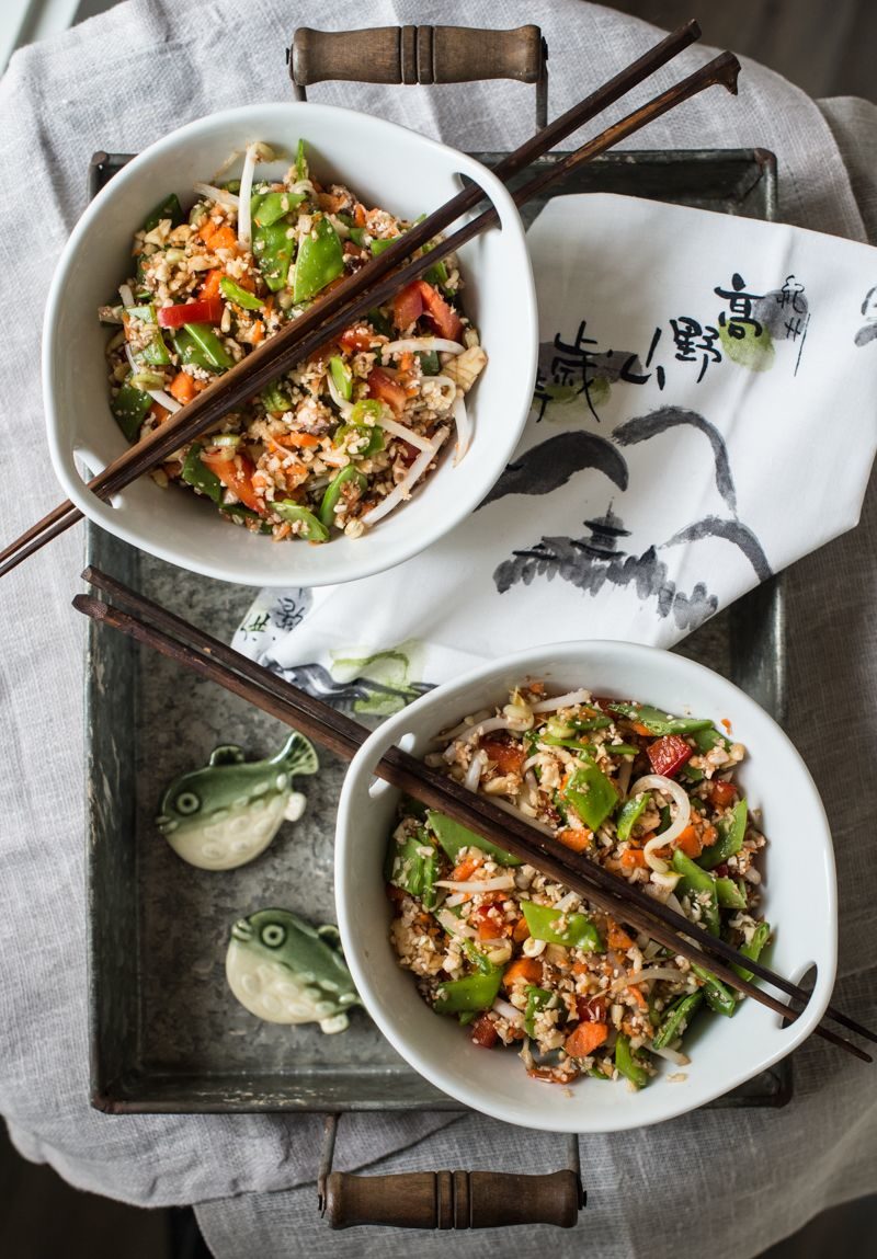 Raw Veggie Rice With Tamari Orange Sauce - Rawmazing