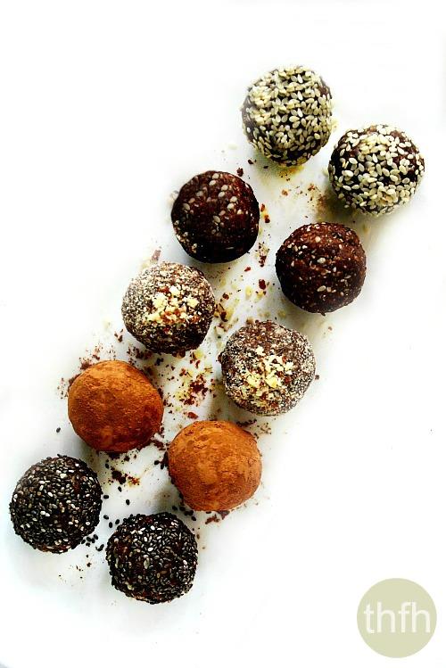 Crunchy Raw Protein Balls via Healthy Family and Home