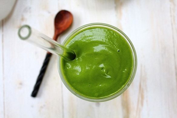 Fruit-Free Green Monster Protein Smoothie - Peachy Palate