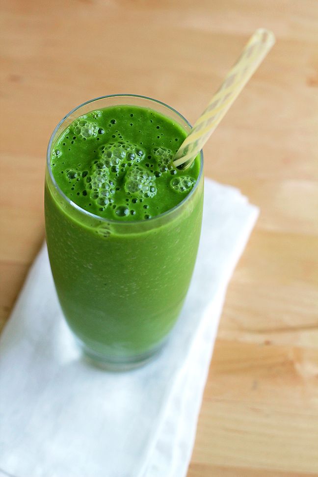 Fruit-Free Green Smoothie - In Sonnet's Kitchen