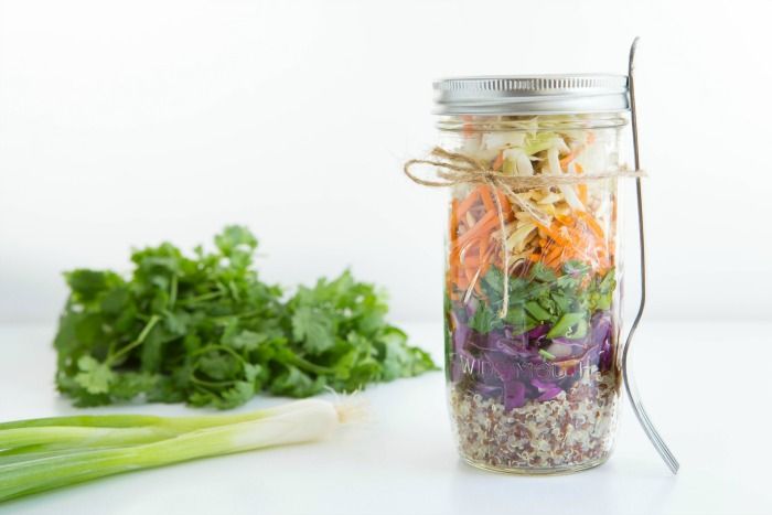 Asian Quinoa Mason Jar Salad