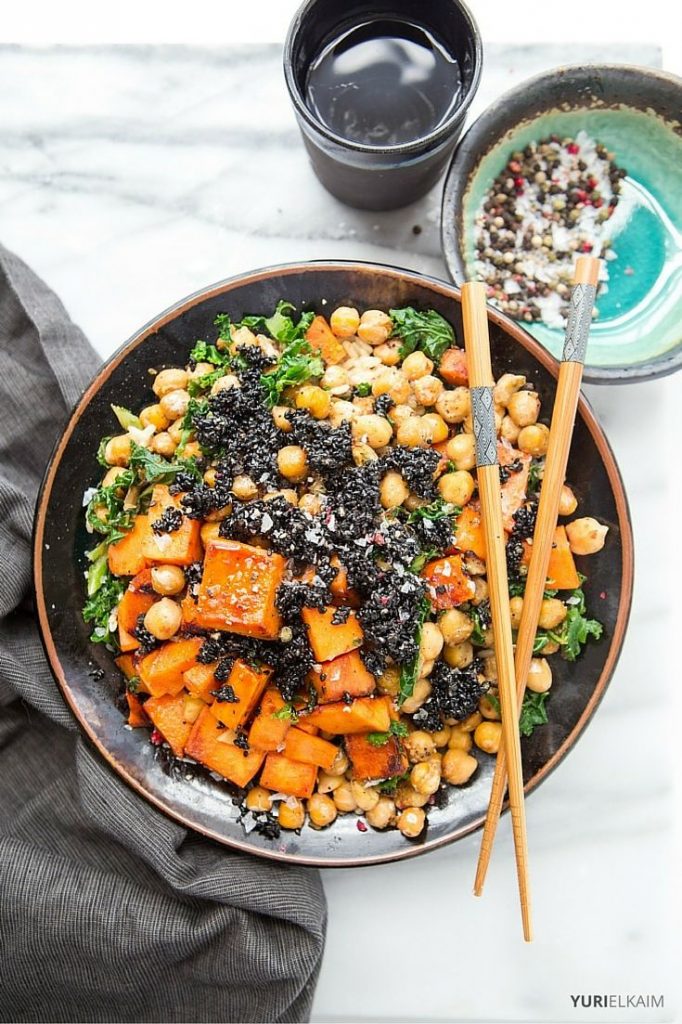 Vegan Buddha Bowl with Sesame Brittle