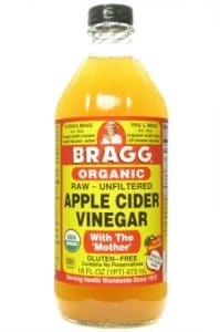 bottle of apple cider vinegar