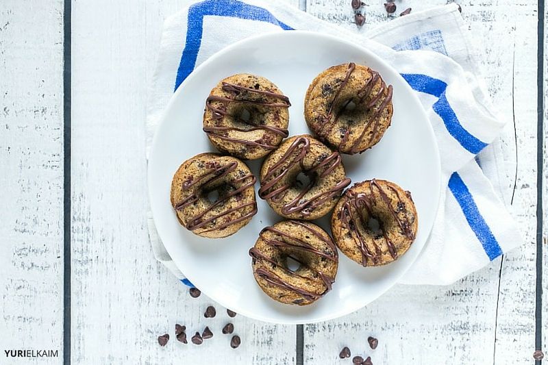 Banana Chocolate Chip Protein Donuts (Paleo)