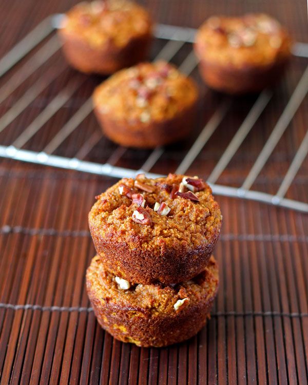 Grain-Free Coconut Flour Pumpkin Muffins via Leelalicious