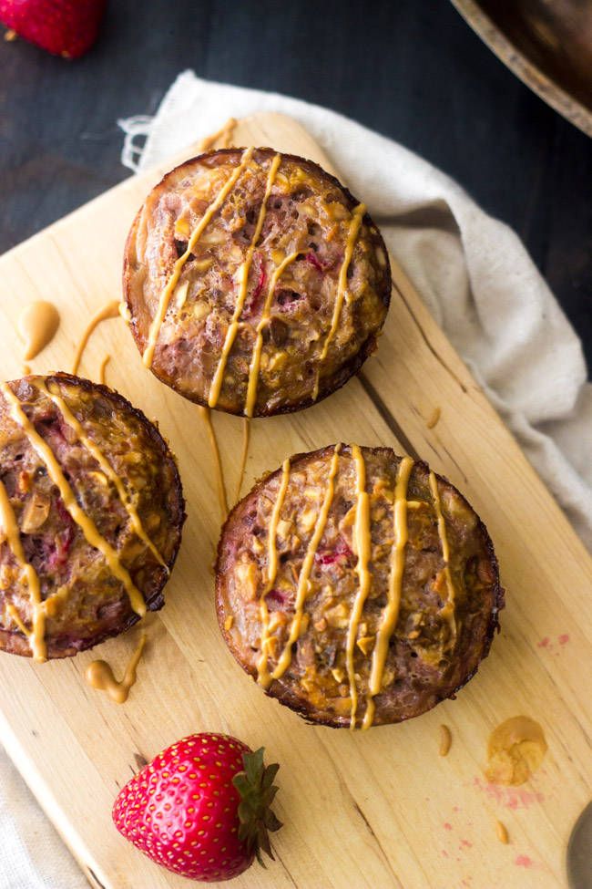 Peanut Butter and Jelly Quinoa Egg Muffins via Food, Faith, and Fitness