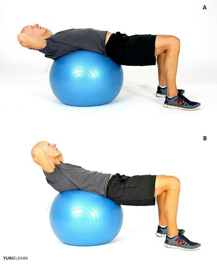 Stability Ball Crunch Sequence 