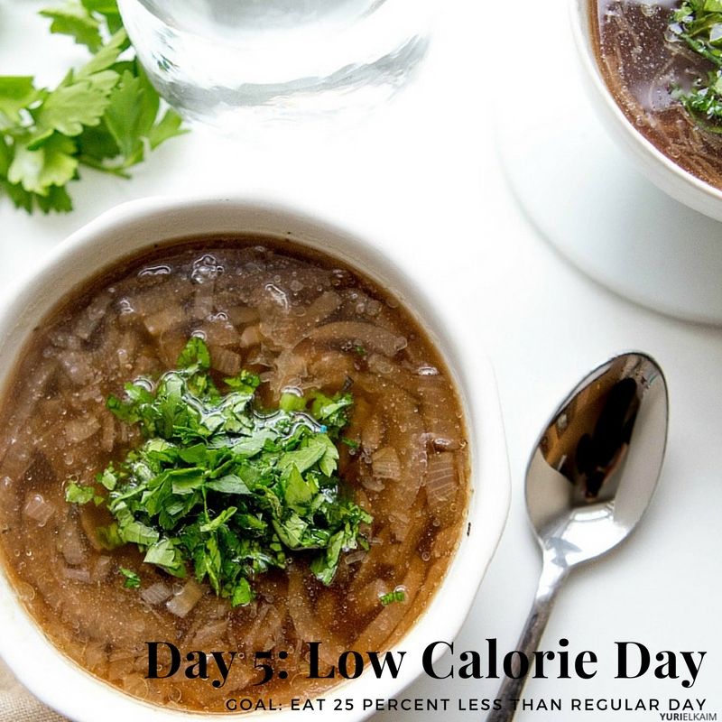 Day 5: Low Calorie Day