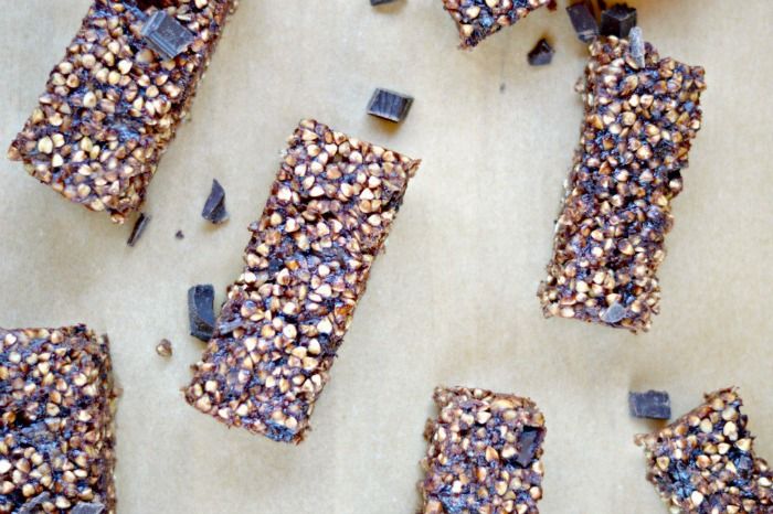 Double Chocolate Buckwheat Granola Bars