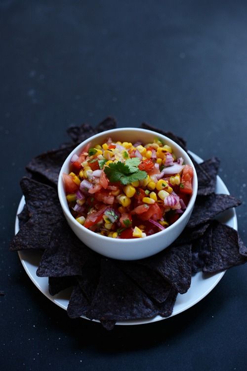 Perfect Grilled Corn Salsa via Minimalist Baker