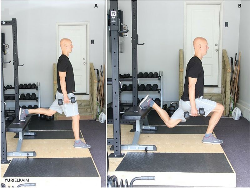 DB Bulgarian Split Squats