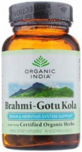 Bottle of Gotu Kola capsules