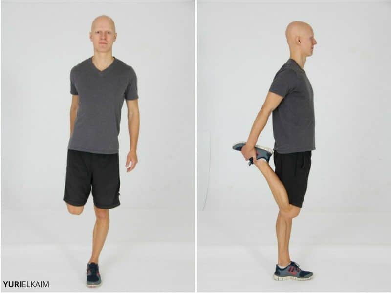 Static stretching exercises (3x30s/exercise and leg)