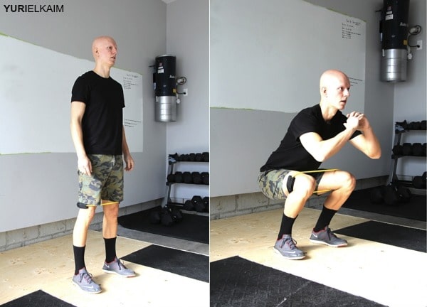 Glute Activation Exercises - Band Resisted Squat