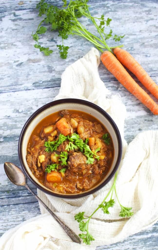 Paleo Slow Cooker Irish Stew via Simply So Healthy