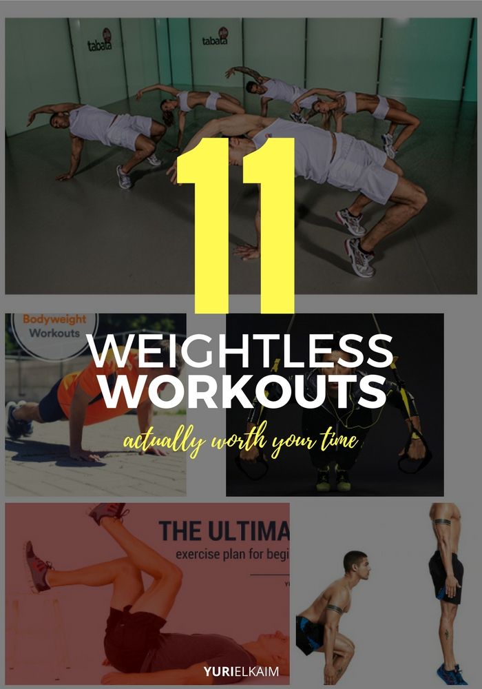 Weightless full body discount workout