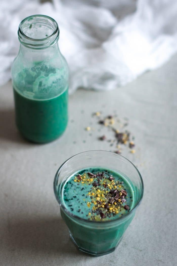 Energizing Spirulina Smoothie via In the Mood for Food
