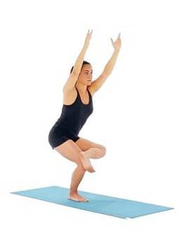 Yoga Hip Openers - Half Chair Ankle-To-Knee