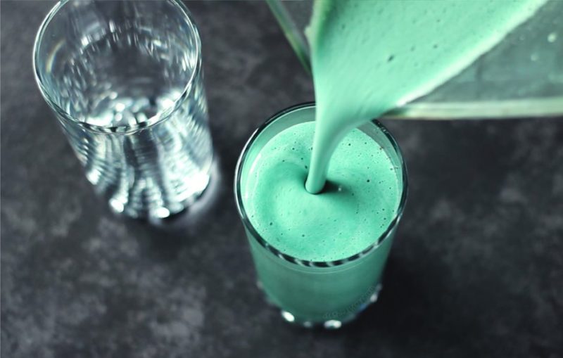 Vegan Protein Spirulina Shake via Delightful Vegans