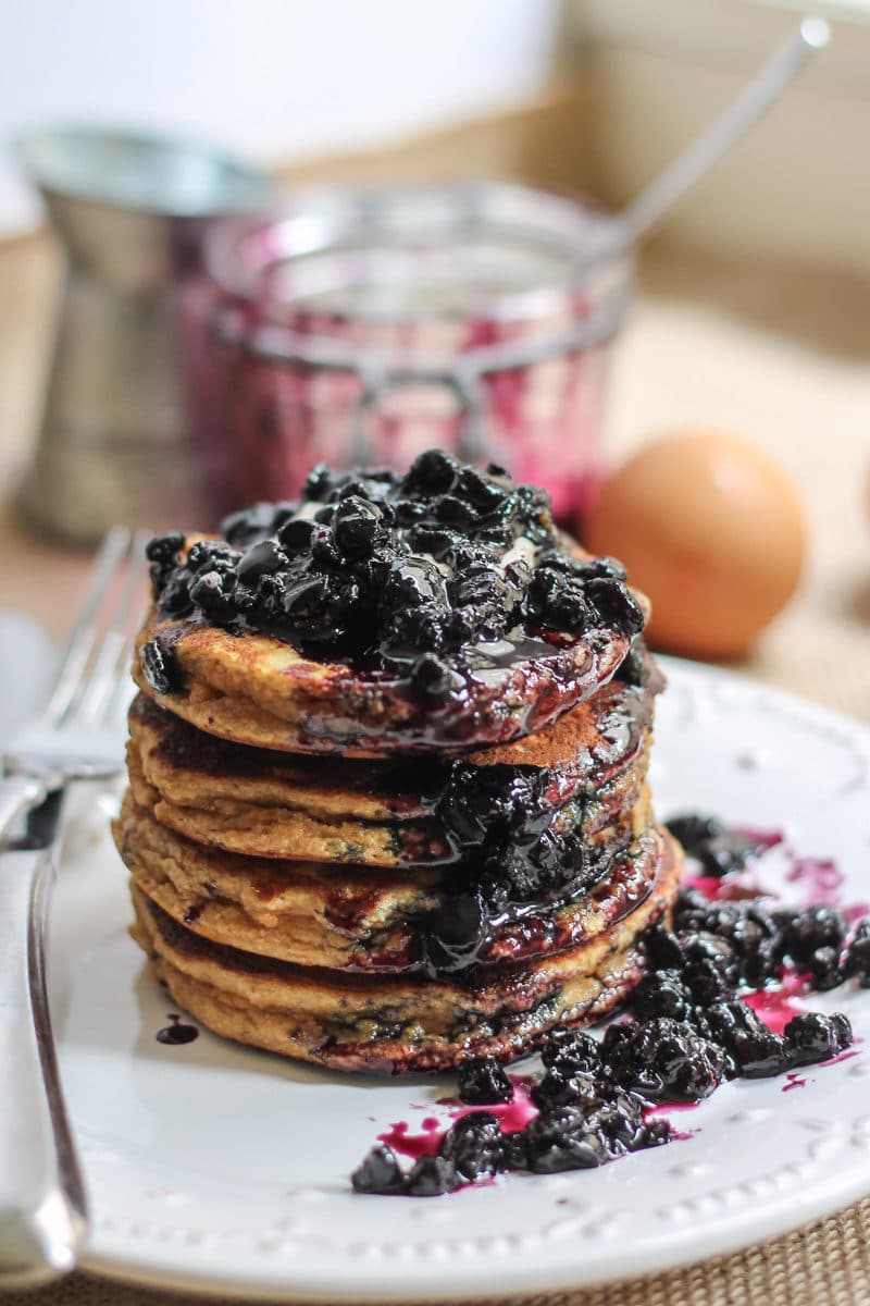 Fluffy Coconut Flour Pancakes via Ambitious Kitchen