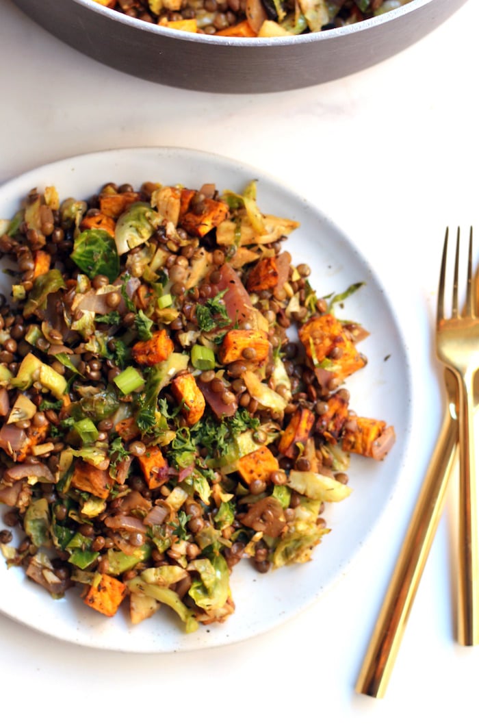 Loaded Lentil Salad via Hummusapien