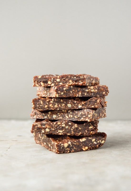 Mint Chocolate Chip Energy Bars via Tasty Thin