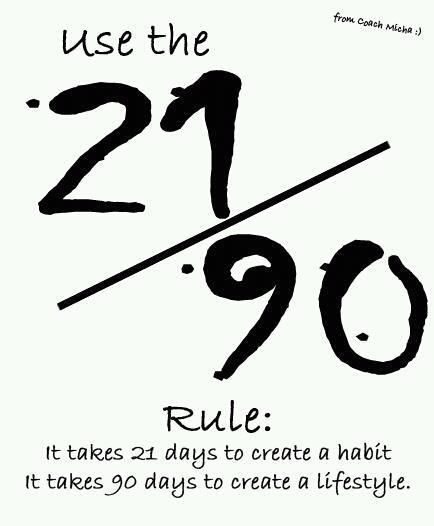 Fitness Quote 11 - 21:90 rule