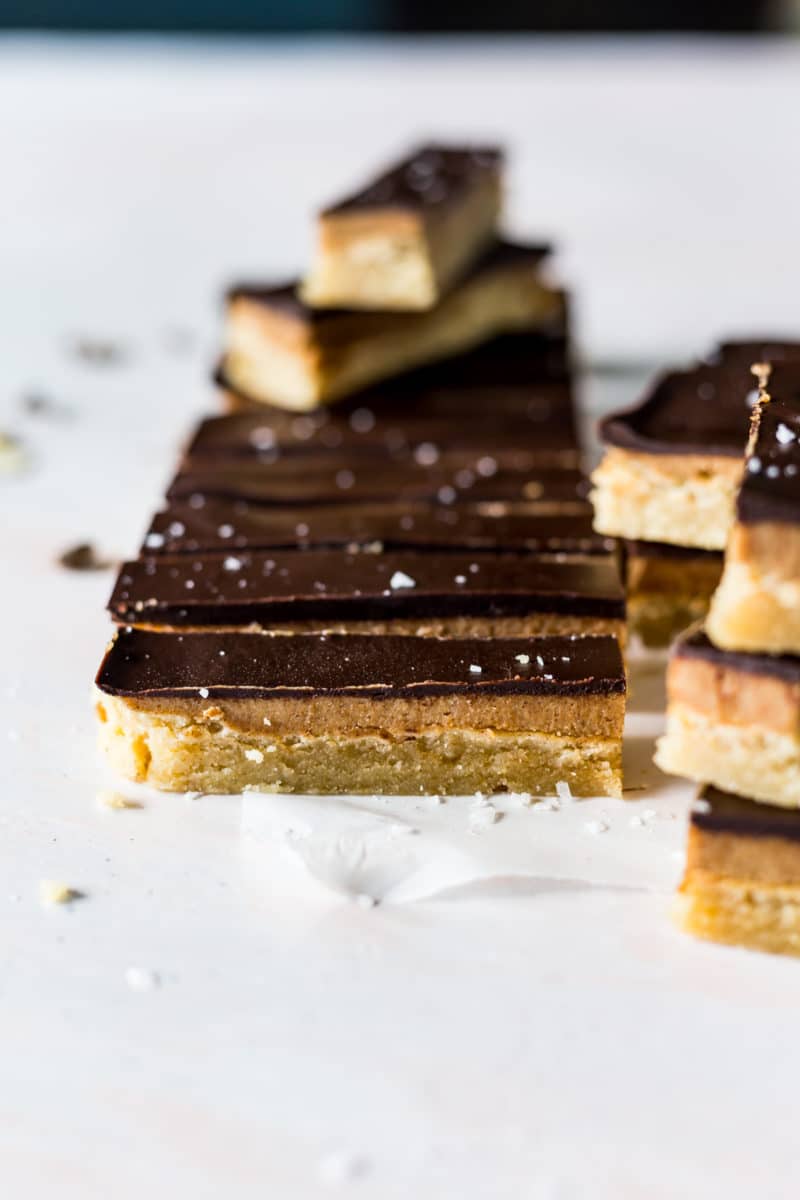 Homemade Twix Bars (vegan)