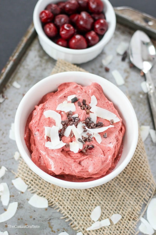 Cherry Banana Ice Cream via The Casual Craftlete