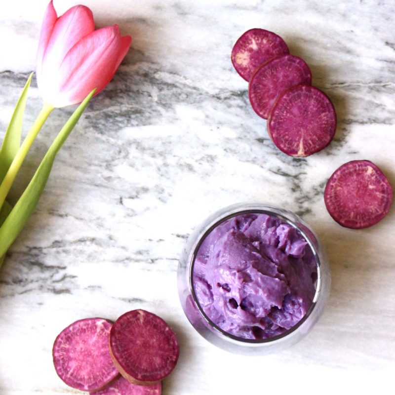 Purple Sweet Potato Ice Cream via Rhian's Recipes