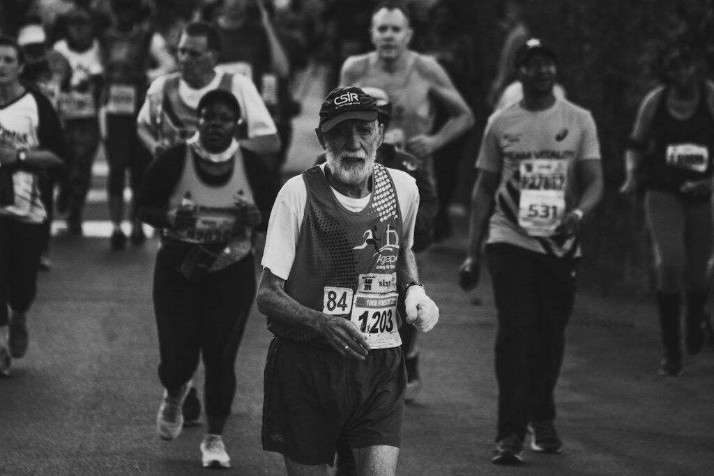 image of an elderly runner. Source: Unsplash