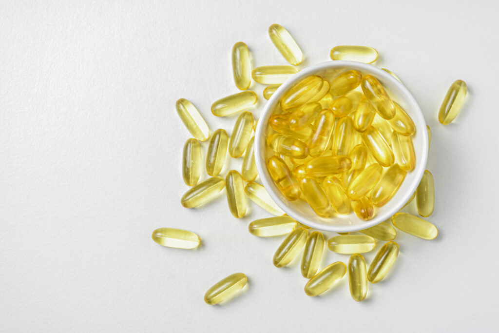 Image of fish oil capsules. Image source: Pexels